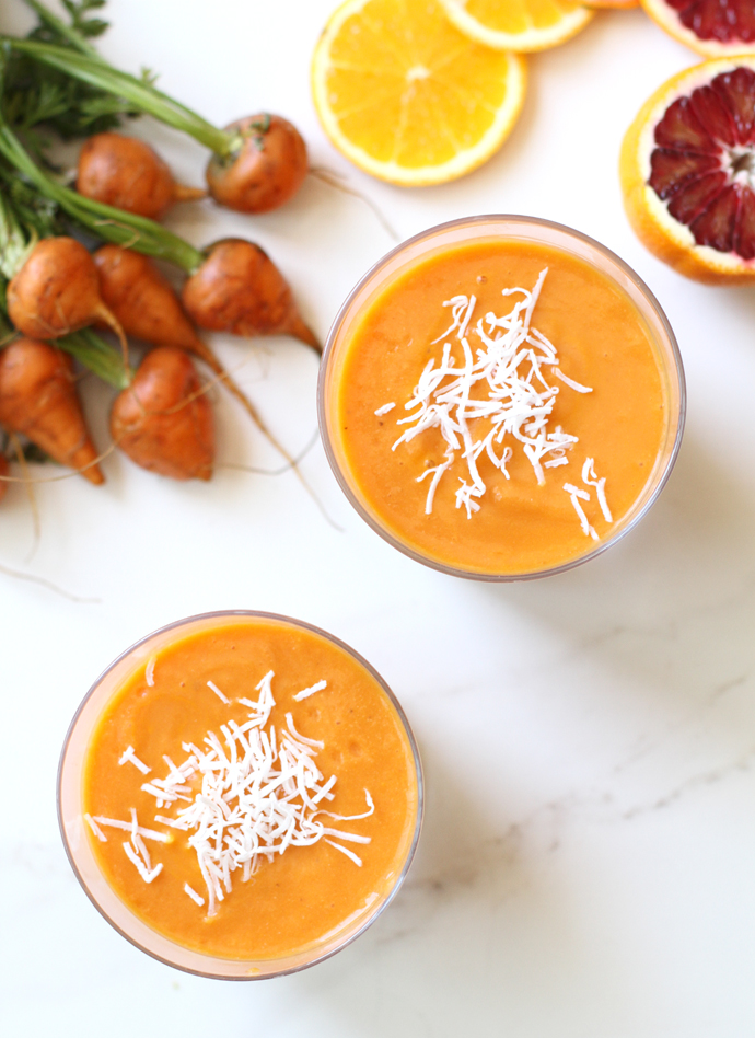 Carrot and Orange Power Smoothies