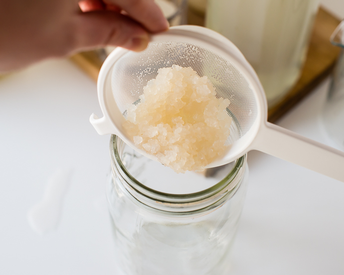 using water kefir grains